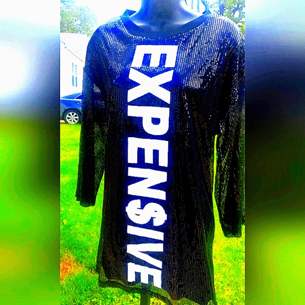 Midi Sequin Dress, Sz Small, 3/4 Sleeve, Soft Material, NEVER WORN